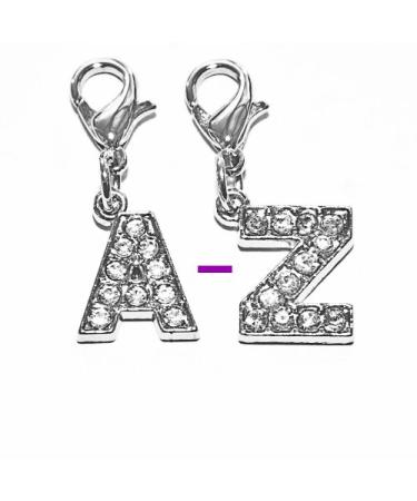 SKS Diamante Bling Clip On Alphabet Letter Charm (H)