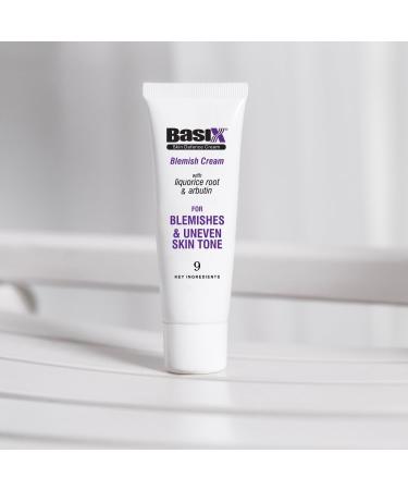 Basix Skin Defence Cream Blemish Cream with Liquorice and Arbutin for Fading Blemishes Liver Spots and Uneven Skin Tone - 75ml - Buy Online on GoSupps.com