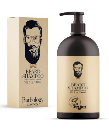 2-in-1 Beard and Face Shampoo for Men with Jojoba Oil Argan Oil and Avocado Oil Conditions Dry Itchy and Coarse Facial Hair 10oz Pump