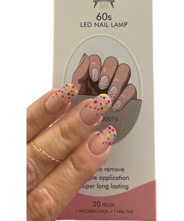 Buy Zaubern gel4Home Confetti UV Nail Wraps | Semi-Cured Gel Foils & UV Gel Nails for Flawless Mani Anytime Anywhere - Buy Online on GoSupps.com