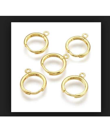 50pcs Adabele Gold Plated Brass Leverback Earring Hooks - Hypoallergenic & Tarnish Resistant - Buy Online on GoSupps.com