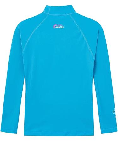 Madcap Girls Rash Guard Long Sleeve Swim Shirt - UV Sun Protection - Blue - Sizes 4-16 Years - Buy Online on GoSupps.com