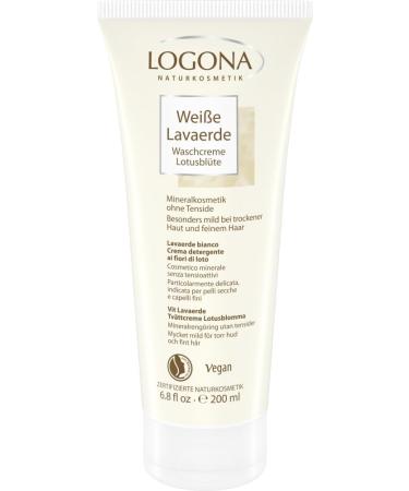 LOGOCOS Naturkosmetik AG White lava earth wash cream lotus flower 2 x 200 ml 400 ml 1er Pack - Buy Online on GoSupps.com