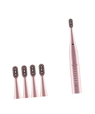 PartyKindom 6 toothbrush whitening tool travel 1 piece (1 pack) Pink