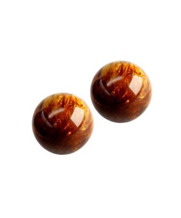 Healvian 2st Aduct toy Baoding Balls Wooden ball Mini massage Exercise Fingers Massage Ball Health Hand Balls Older Hand Balls Chinese Style Massage ball Peeling Glocking Fitness 5.00x5.00cm As shown