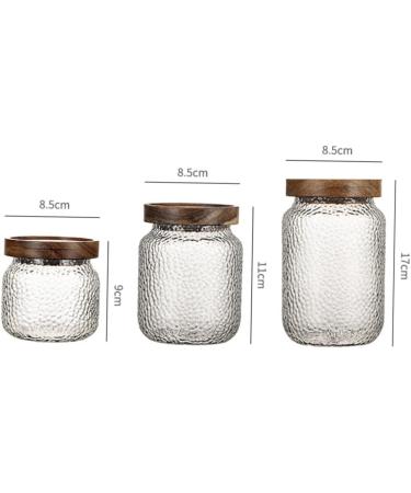 Zerodeko Food Containers Glass Food Storage Container Tea Containers Glass s Glass Containers Caterpillar Molds Cookie Containers Glass Stacking Jars Terrarium Cereals Wooden Biscuit 1 - Buy Online on GoSupps.com