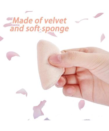 Bontannd 6-Piece Powder Quack Triangle Makeup Puff - Ultra Soft Washable Pure Cotton Velor Cosmetic Sponge Tools - Buy Online on GoSupps.com