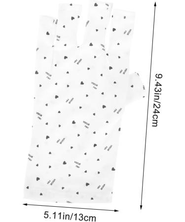 FOMIYES 4 Pairs Nail Gloves Protection Gloves for Manicures Uv Gloves for Gel Manicures Gel Nails Gloves Uv Lamp Glove for Gel Nails Nail Gel Polyester Light Fingerless Miss - Buy Online on GoSupps.com