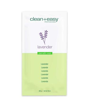 Clean + Easy Lavender & Ylang Ylang Paraffin Wax, Soothing Spa Treatment For The Face, Hands, Legs, Feet, and Nails, Softens Cracked and Dry Skin, Therabath, with Scented Relaxing Natural Oils, 16 Ounces