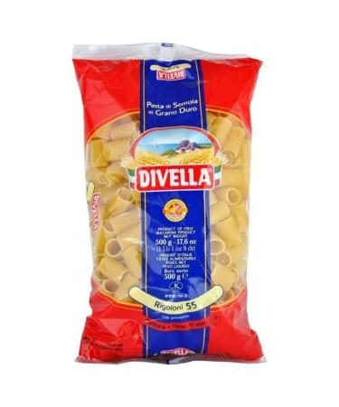 Divella DIVELLA DURUM WHEAT SEMOLINA PASTA RIGOLONI 55 GR 500 X 24