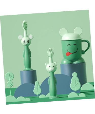 Healeved 3 Sets Children's Toothbrush Set - Infant & Baby Training Toothbrush for Newborns | Soft Bristles & Tooth Cup for Oral Care - Buy Online on GoSupps.com