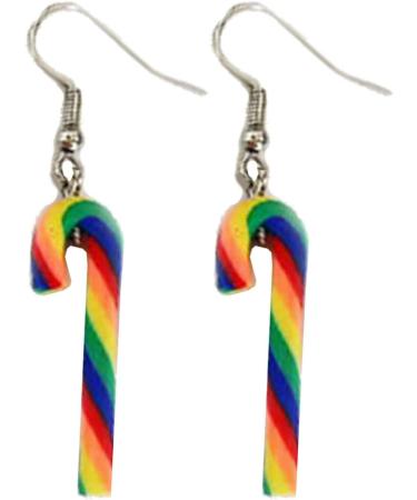 Feylie Handmade Christmas Crutch Earrings - Cute Candy Accessories for Everyday Wear - Buy Online on GoSupps.com