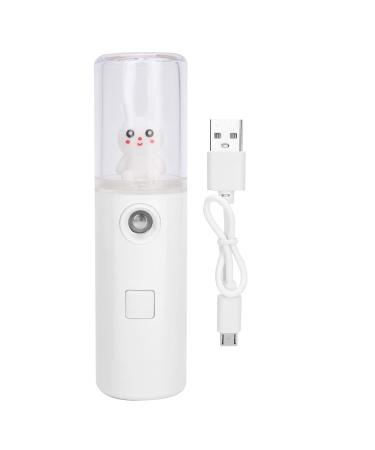 Pulv risateur de brume pulv risateur de brume hydratante 2 couleurs diff rentes disponibles Portable pour sortir pour homme et femme pour une utilisation estivale chaude pour le bureau(blanc)