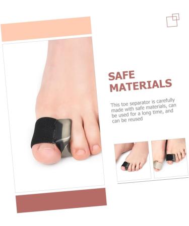 Orthopedic Bunion Toe Separator | 4 Pairs Toe Spreaders for Men | Flexible & Soft | FOMIYES Black Toe Separator 2.5x2cm - Buy Online on GoSupps.com