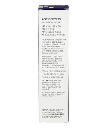 Daily Defense Lotion SPF 18 - Hydrating Facial Moisturizer with Resveratrol & CoQ10 | Lightweight Daily Moisturizer - pack of 6 for Sun Protection - Buy Online on GoSupps.com