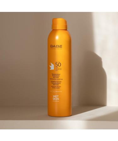Laboratorios Bab - Wet Skin Transparent Photoprotector SPF 50 200 ml | Sun Protection 50+ | Sunscreen Bodysuit | Water Resistant | Fast Absorption for All Skin Types | Against - Buy Online on GoSupps.com