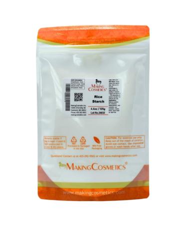 MakingCosmetics Rice Starch - 4.4oz / 125g - Cosmetic Ingredient - Skin & Hair Care