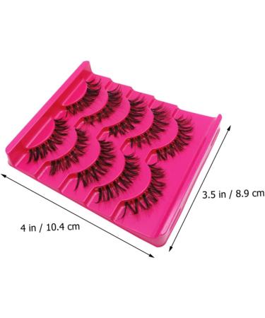 LALAFINA 15 Pairs Fake Eyelashes False Lashes Fluffy Natural Eyelashes Easiest Fake Lashes Magnetic Eyelash Multi-layer Lashes Simple A539 Extend Transparent Stalk Handmade Hair - Buy Online on GoSupps.com