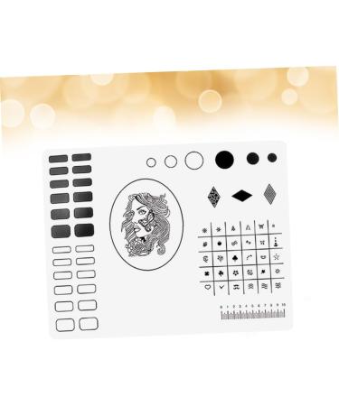 Healeved Manicure Mat Tools Nail Sticker Guide Nail Art Stamping Mat Nail Accessories Nail Art Transfer Tool Nail Stamp Plate Nail Art Mat Nail Art Tool Earth Tones Nail Supplies 40.5*30.5cm As Shown - Buy Online on GoSupps.com