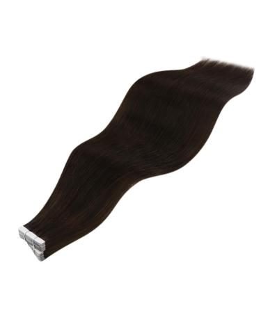 Buy Youngsee Dark Brown Tape In Hair Extensions - Real Remy 50g 20pcs #2 | 35cm Quality Hair Recovery - Buy Online on GoSupps.com