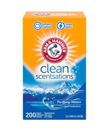 Buy Arm & Hammer Fabric Softener Sheets Purifying Waters - 200 ct | International Shipping Available - Buy Online on GoSupps.com