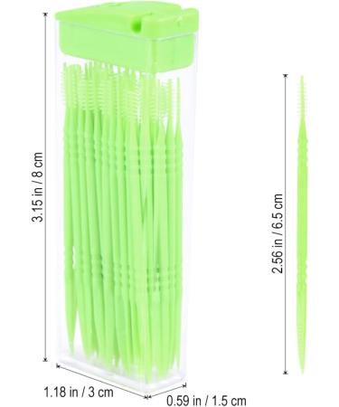 Healifty Toothpicks for Teeth - 50 Count Double Head Interdental Brushes | Optimal Oral Care Tool (Random Colors) - Buy Online on GoSupps.com