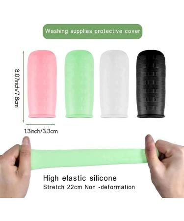 Silicone Bottle Covers - 8 Pack Spout-Safe Travel Caps for Shampoo & Shower Gel - Reusable Elastic Shells in 4 Colors - Buy Online on GoSupps.com