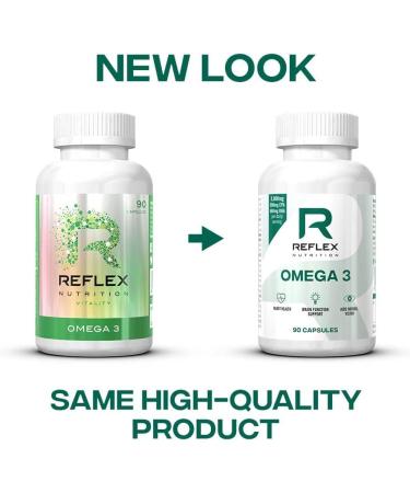 REFLEX NUTRITION Omega 3 Healthy Fish Fats in Capsule Form 90 Capsules - Buy Online on GoSupps.com