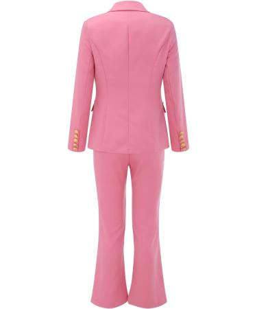 2 Piece Outfits for Women UK Sale Clearance Stretchy Blazer Jacket Slim Fit Trouser Pants Suits Sets Long Sleeve Casual Office Ladies Blazer Set 4088-sasnx-pink-b S - Buy Online on GoSupps.com