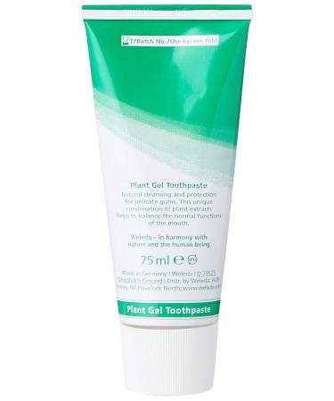 Weleda Dentifrico Plans Gel 75 ml - Natural Toothpaste for Healthy Teeth & Gums | International Shipping Available - Buy Online on GoSupps.com