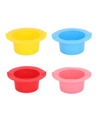 4 colors wax melting shell replacement insert narrow edge prevents attached heat-resistant silicone wax heating use for hair removal