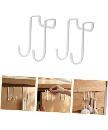 ABOOFAN 4 pcs 1 Set Racks Door White Hat Back Durable Hanging Punch- Clothes Hanger Stainless - Buy Online on GoSupps.com