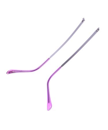 Balue 1 pair of glasses accessories glasses substitute replacement glasses for sunglasses Replacement glasses frame brackets over glasses sunglasses Brille parts metal glasses frame glasses legs violet 14.5x0.7cm