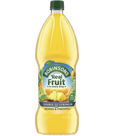 Robinsons Orange & Pineapple Real Fruit Squash 1L - Refreshing Drink - Buy Online on GoSupps.com