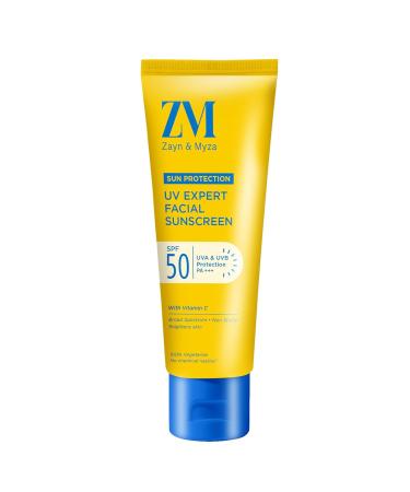 Vitamin C UV Expert Hydrating Gel Sunscreen SPF 50 PA +++ For Bright & Glowing Skin | UV Protection | Non-Greasy Quick-Absorbing | No White Cast | Sunscreen For Women & Men - 100 g 3.53 Ounce