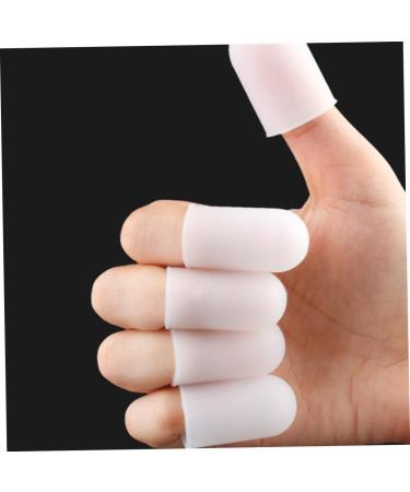 FRCOLOR 5 Pairs Finger Protector Pads - Durable Finger Covers & Toe Sleeves for Guitar - Gel Cushion & Corn Protection - Elastic White - Buy Online on GoSupps.com