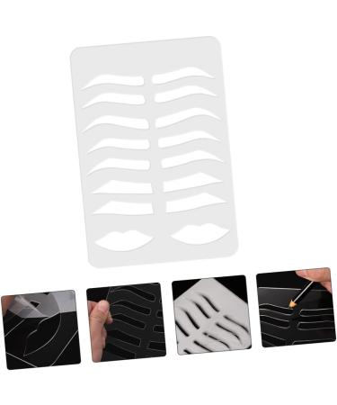 Angoily Eyebrow Stencil Plate Brow Template Brow Practice Mold Eyebrow Guide Eyebrow Trimming Acrylic 21.5x14.7cm Transparent - Buy Online on GoSupps.com