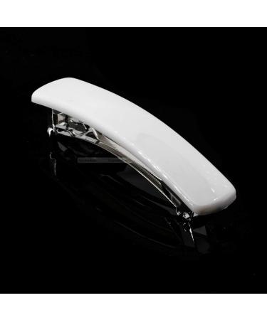 2pcs patent clasp 6x1 2cm in opal white - Made in Germany - WeLoveBeads