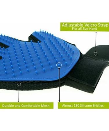 Mr. Peanut's Pet Grooming Glove Brush - Deshedding Aid with 259 Silicone Pins - Effective Pet Hair Remover Mitt for Dogs, Horses, Bunnies, and Cats - Buy Online on GoSupps.com