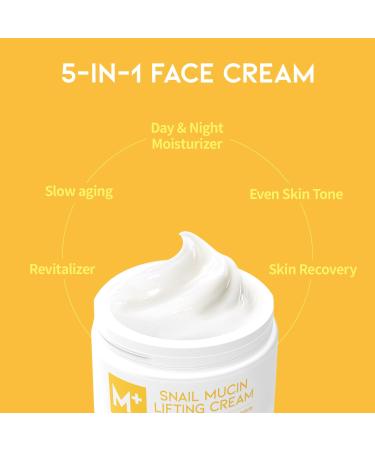 Snail Mucin Moisturizer Cream - Deep Hydrating Anti-Aging Face & Neck Cream for Glass Skin | Korean Skincare (3.38 Fl Oz - Buy Online on GoSupps.com