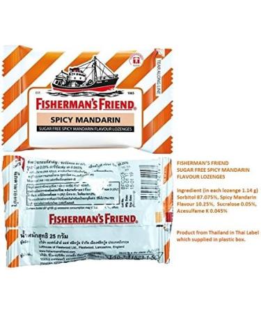Buy Fisherman's Friend Spicy Mandarin Lozenges 25g (Pack of 6) - International Shipping Available - Buy Online on GoSupps.com