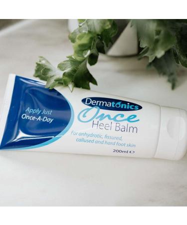 Dermatonics Once Heel Balm - 200ml - Treatment for Fissured & Callused Foot Skin - Diabetic-Friendly - 1 Daily Application - Buy Online on GoSupps.com