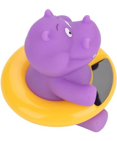 Water Temperature Compact Floatable Infant Bath Thermometer LED Display Baby Time Thermometer Bath Tub for Baby(Purple hippopotamus) - Buy Online on GoSupps.com