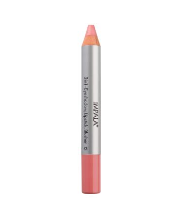 Impala |Jumbo 3-in-1 pin color 12 salmon |Eye shadow lipstick and blush |Perfect blendability |Soft long -lasting texture |Intensive colors |Easy to use