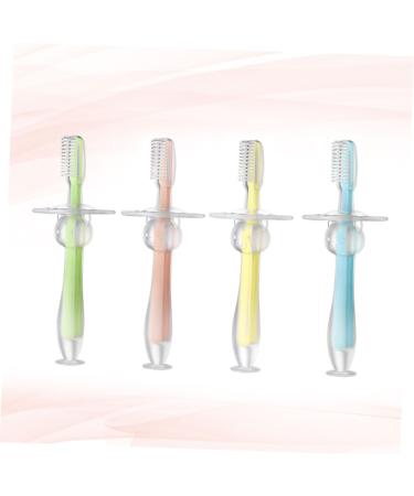 Minkissy Silicone Toddler Toothbrush - 8 Pack Bristle Infant Training Brush for Healthy Teeth Care - Buy Online on GoSupps.com