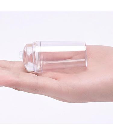 One Piece Clear Silicone Jelly Stamper With Scraper Clear Nail Art Jelly Stamper Nail Art Stamping Stamper for Manicure Tools Nail Art Stamper Scraper for DIY Nail Decor Stamper & Scraper - Buy Online on GoSupps.com