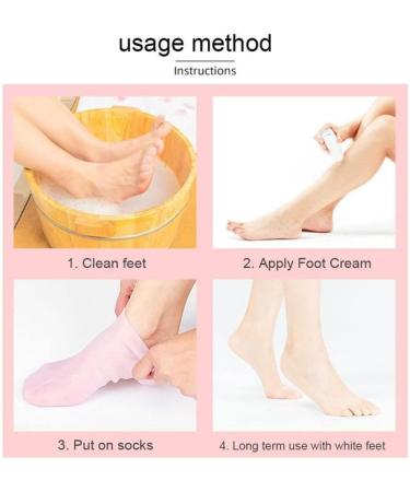 moisturising socks Moisturizing Socks Overnight Spa Cotton Socks Treatment Intensive Repair Dry Cracked Feet Pink L - Buy Online on GoSupps.com
