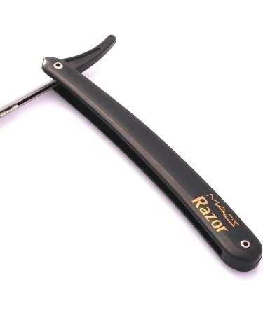 Professional Barber Straight Edge Half Blade Exchangeable Balde Barber Shaving Razors Macs Brand-50-01 (Black) - Buy Online on GoSupps.com