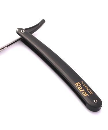 Professional Barber Straight Edge Razors - Macs Brand 51-01 (Black Handle) | International Shipping Available - Buy Online on GoSupps.com