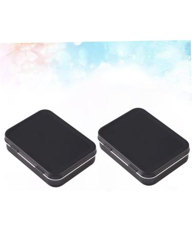 NUOBESTY 8pcs Box Jewelry Boxes Square Containers with Lids Food Rectangular Tin Cans Candy Box Rectangle Size 2 Black - Buy Online on GoSupps.com